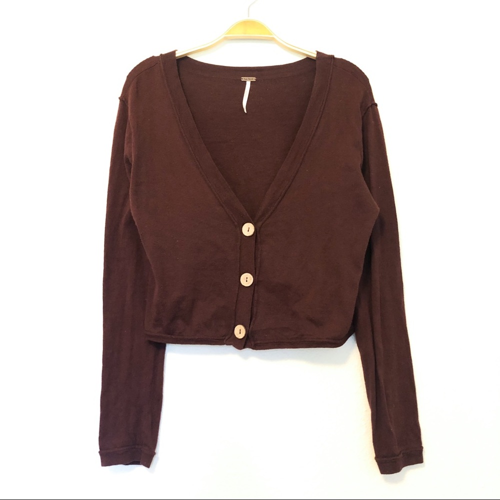 Cropped Free People Cardigan